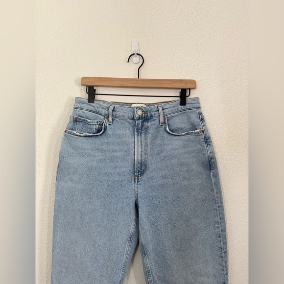 AGOLDE High Rise Stovetop Straight Leg Jeans in Destination Light Wash Size 29 - Picture 6 of 15